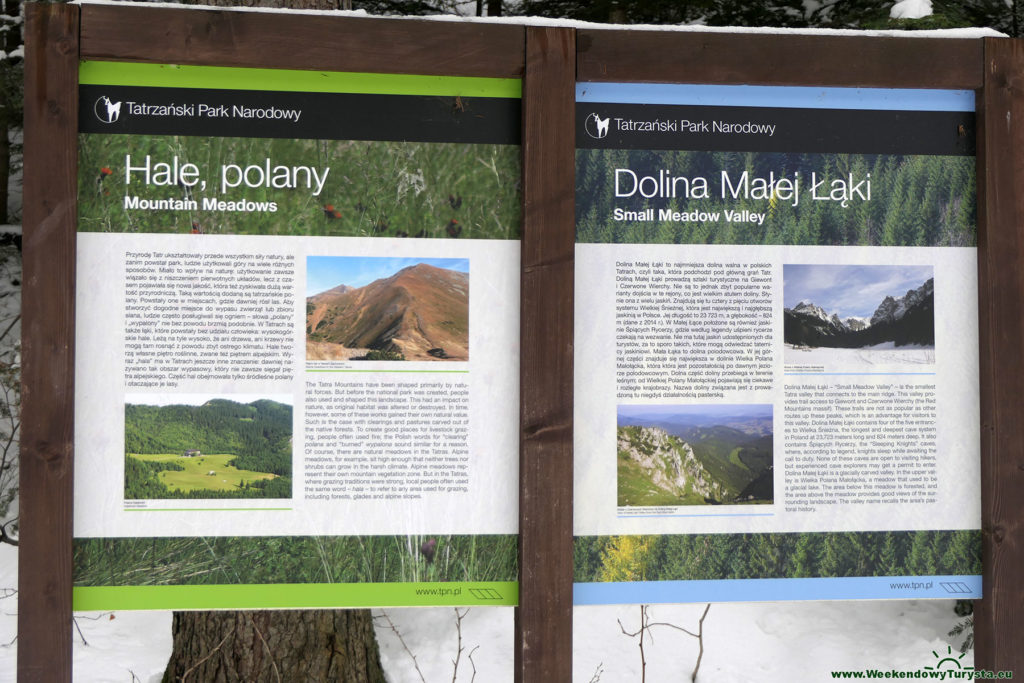 Tatrzański Park Narodowy - żółty szlak - Dolina Małej Łąki