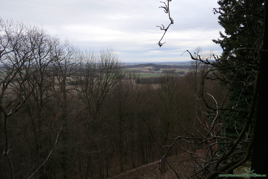 Zamek Grodziec - widok z murów zamkowych