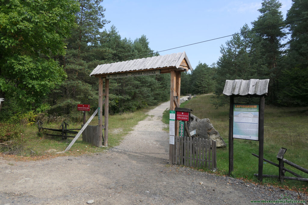 Rezerwat Góra Zborów - wejście