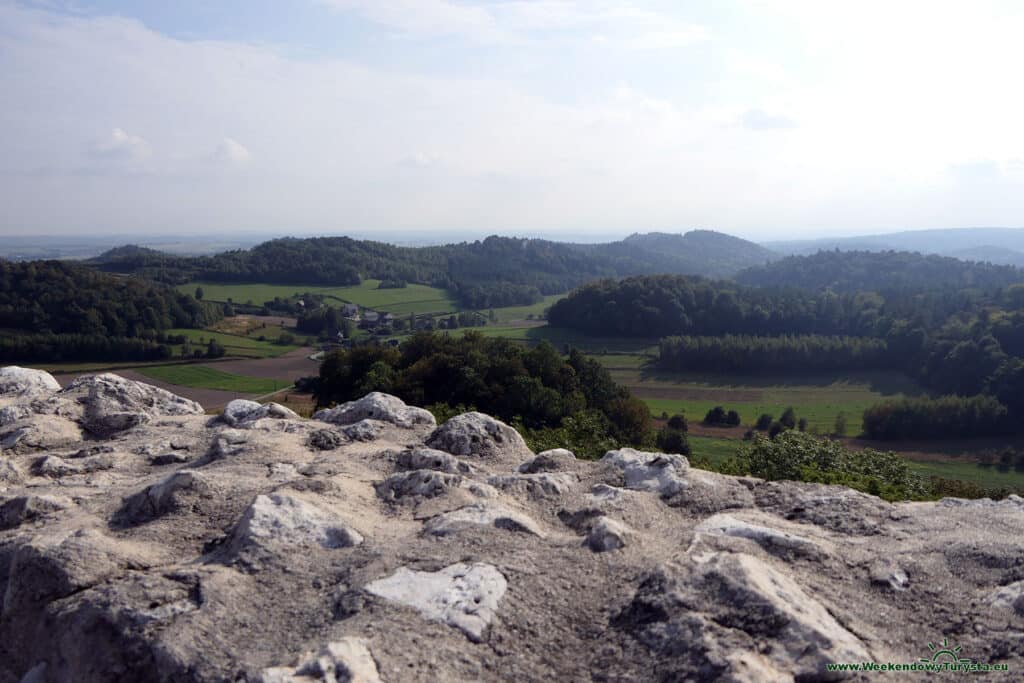 Zamek Pilcza w Smoleniu - widok z wieży zamkowej