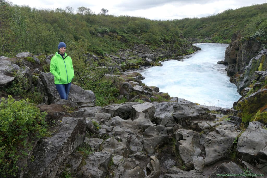 Wodospad Hlauptungufoss na Islandii