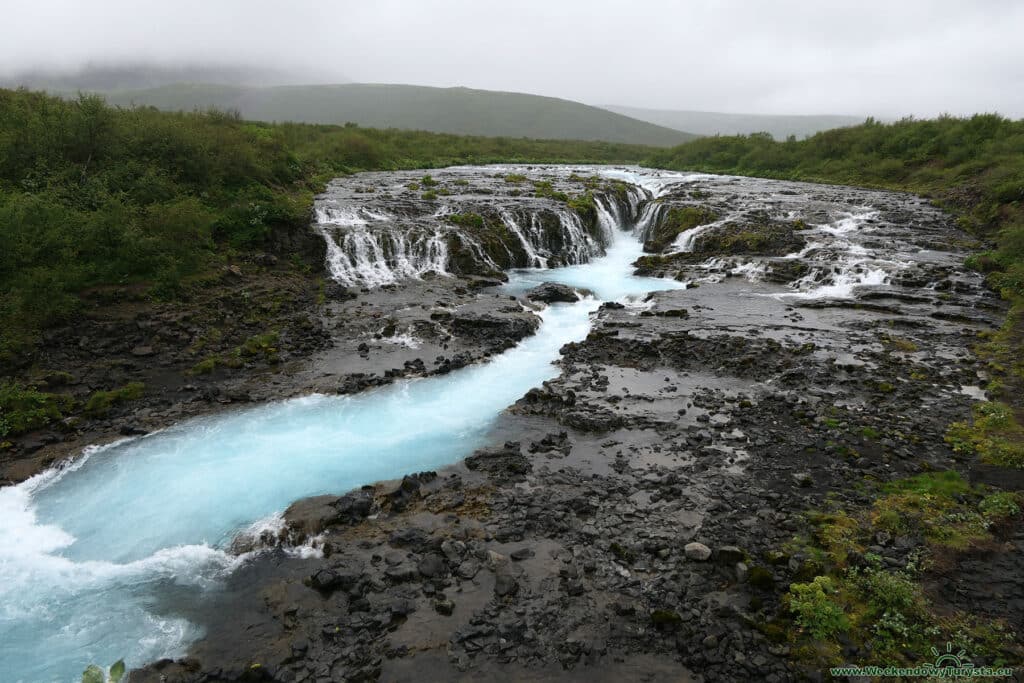 wodospad Bruararfoss na Islandii