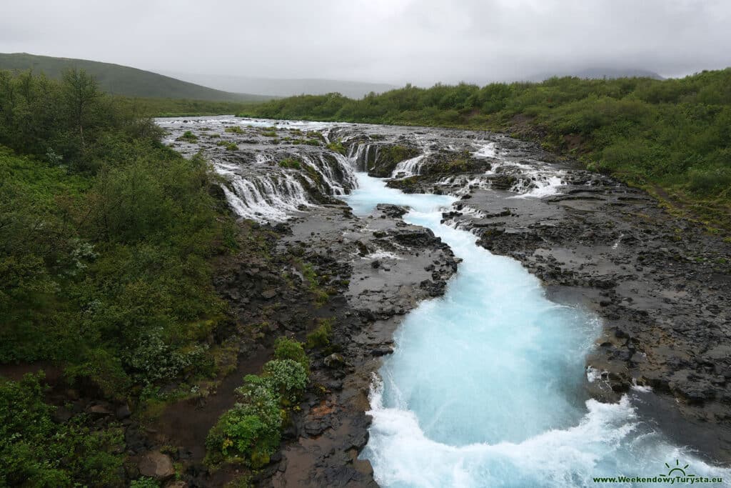 wodospad Bruararfoss na Islandii