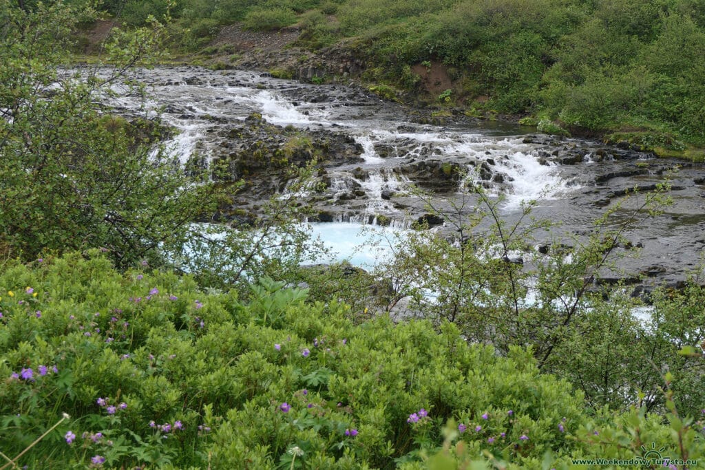 wodospad Bruararfoss na Islandii