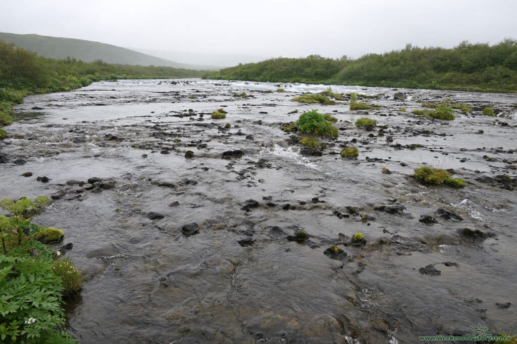 wodospad Bruararfoss na Islandii