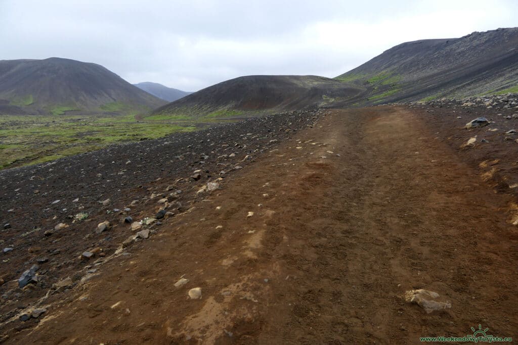 Droga do wulkanu Geldingardalur - południowa Islandia