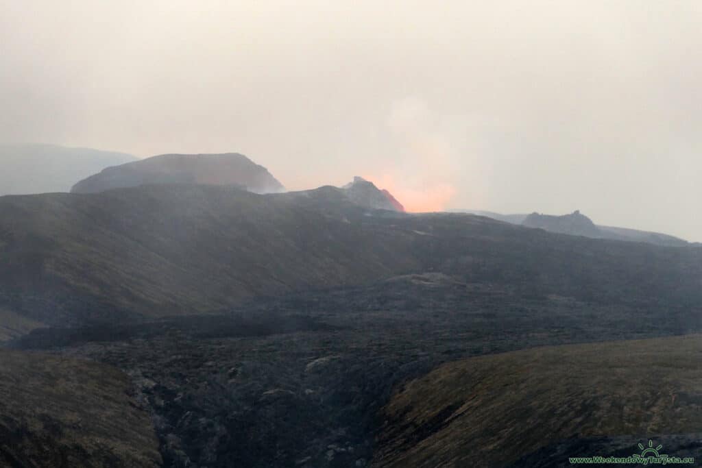 Wulkan Geldingardalur - erupcja