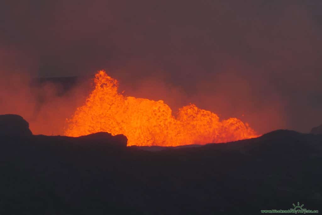 Wulkan Geldingardalur - erupcja