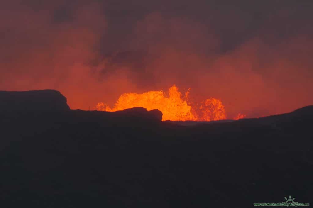 Wulkan Geldingardalur - erupcja