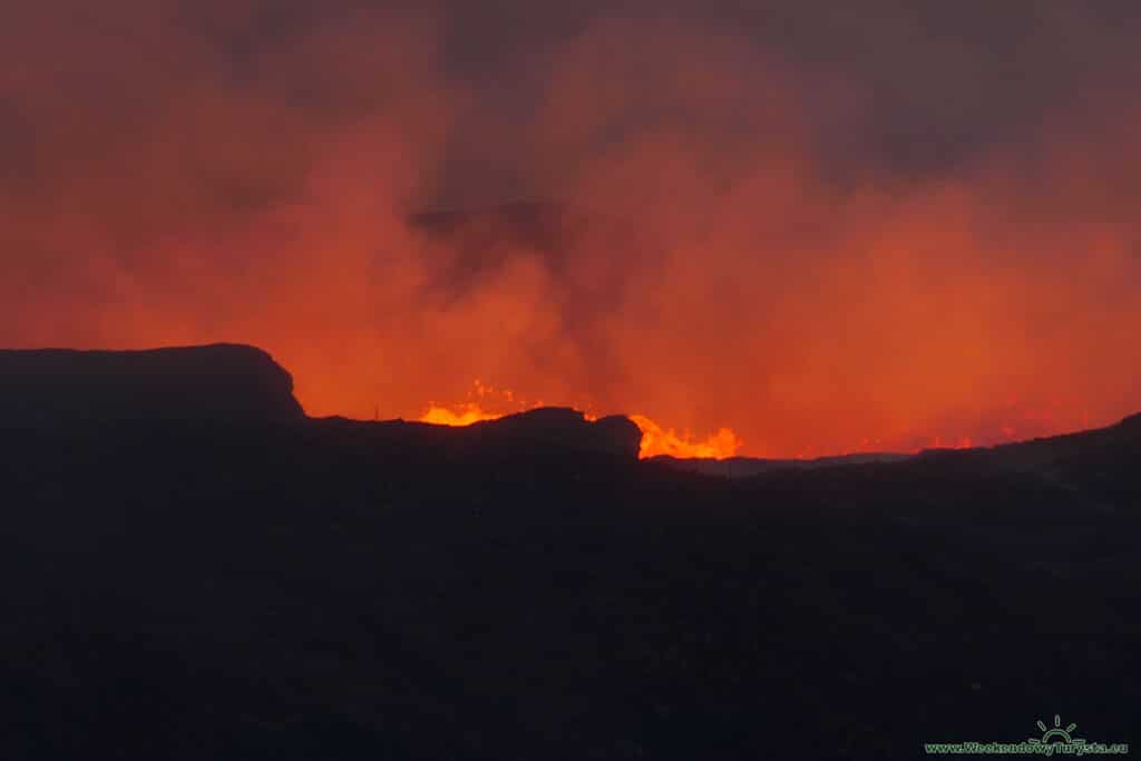 Wulkan Geldingardalur - erupcja