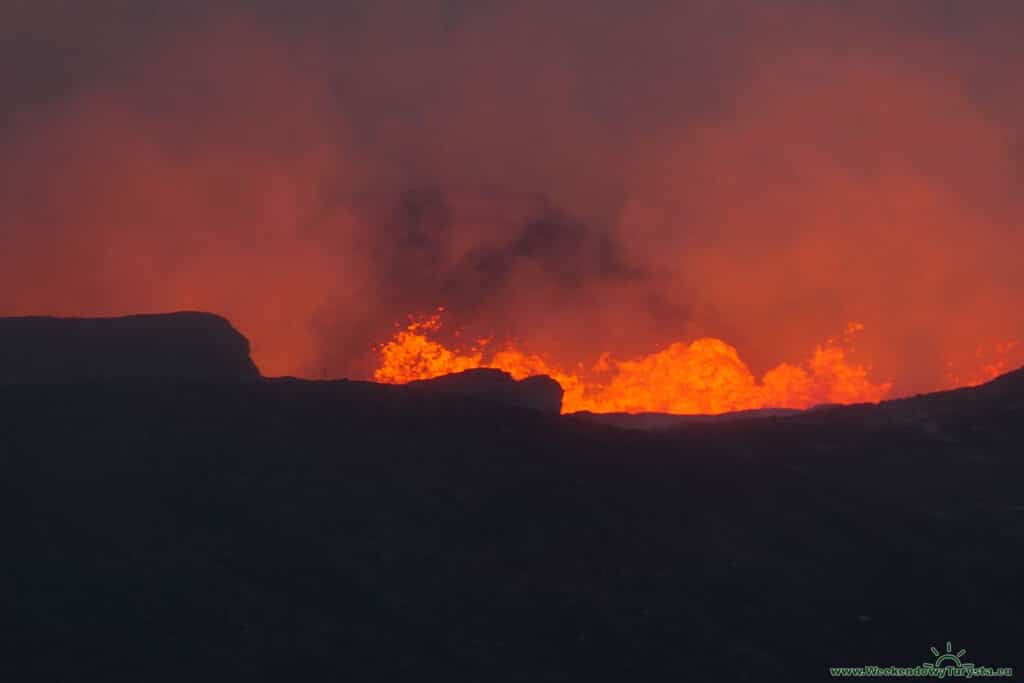 Wulkan Geldingardalur - erupcja