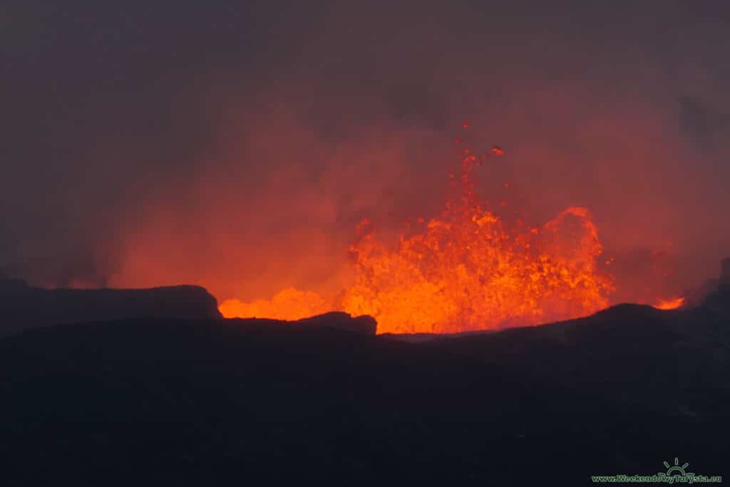 Wulkan Geldingardalur - erupcja