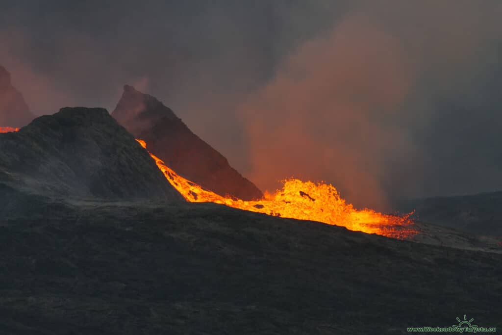 Erupcja Wulkanu Geldingardalur na Islandii