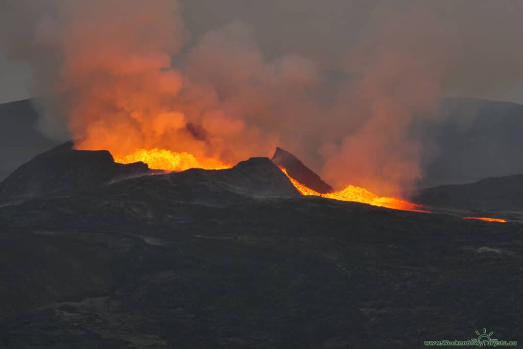 Erupcja Wulkanu Geldingardalur na Islandii