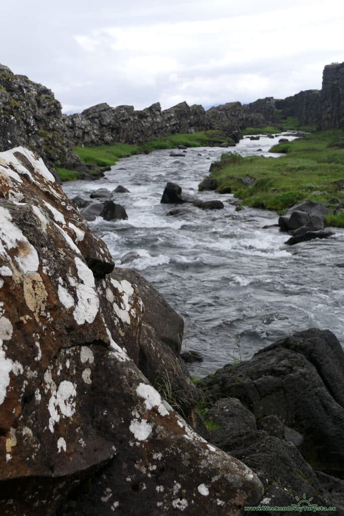 Thingvellir - park narodowy - wodospad Öxarárfoss