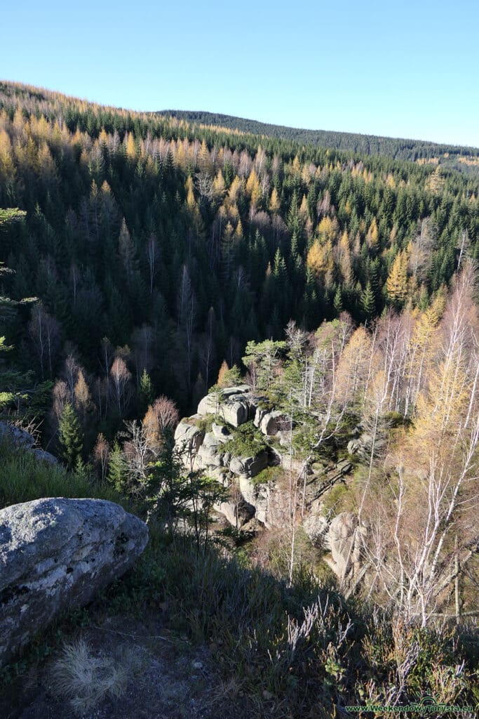 Szwedzkie Skały w Karkonoszach - widoki