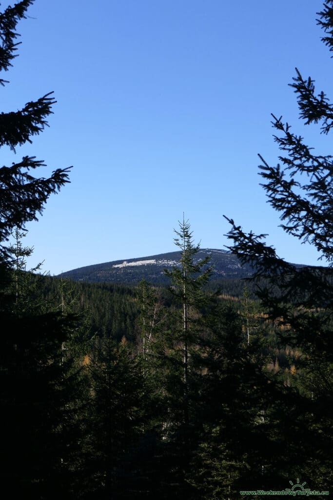 Skałki Zamczysko w Karkonoszach - widok ze szczytu