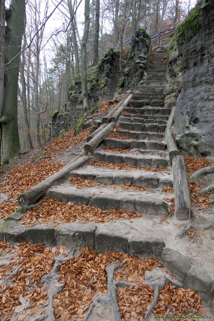 Park Narodowy Czeska Szwajcaria - czerwony szlak