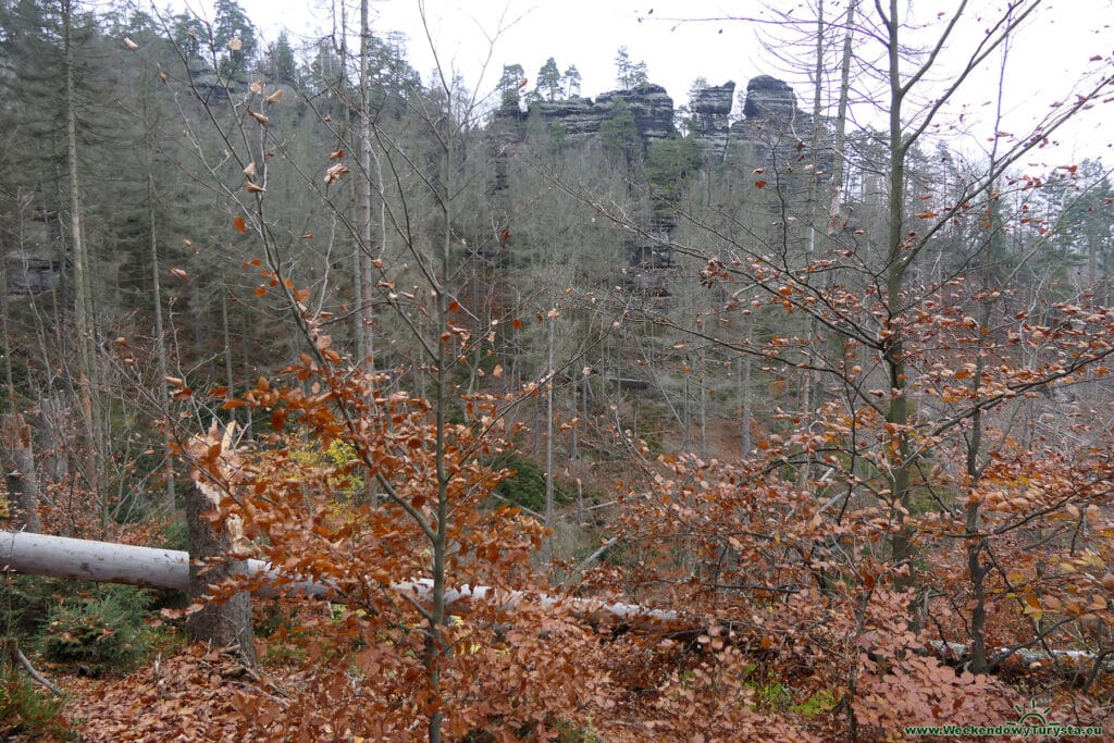 Park Narodowy Czeska Szwajcaria - czerwony szlak