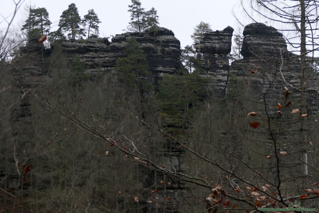 Park Narodowy Czeska Szwajcaria - czerwony szlak