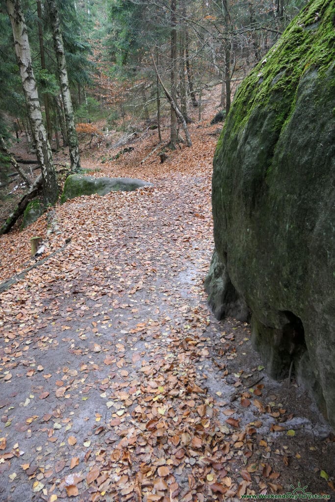 Park Narodowy Czeska Szwajcaria - czerwony szlak do Pravcickiej Bramy