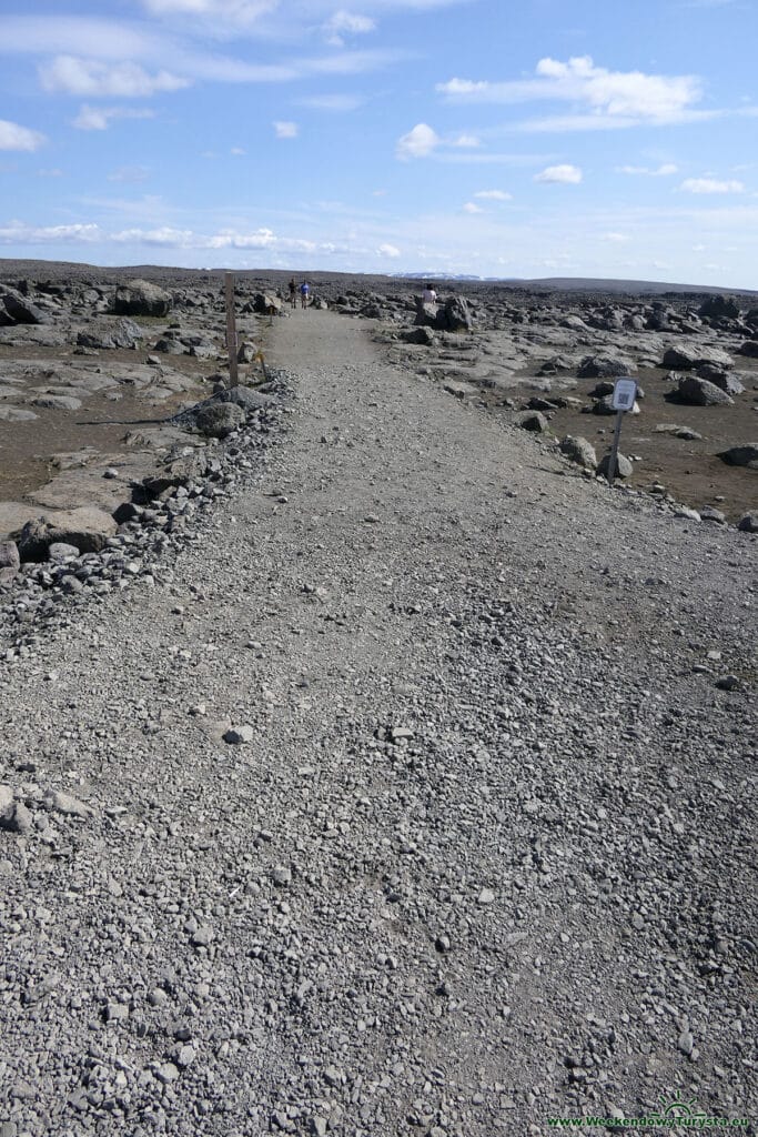 Ścieżka do wodospadu Dettifoss