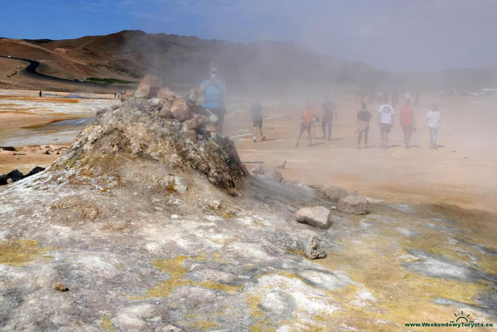 Pole geotermalne Hverir - Islandia północna