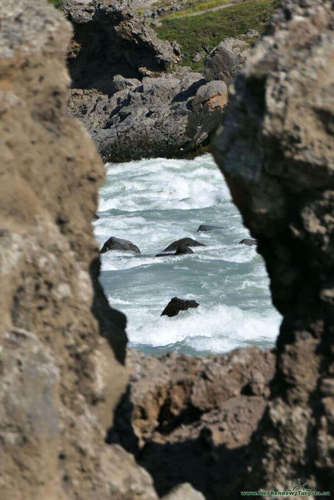 Wodospad Godafoss na rzece Skjálfandafljót - Islandia Północna