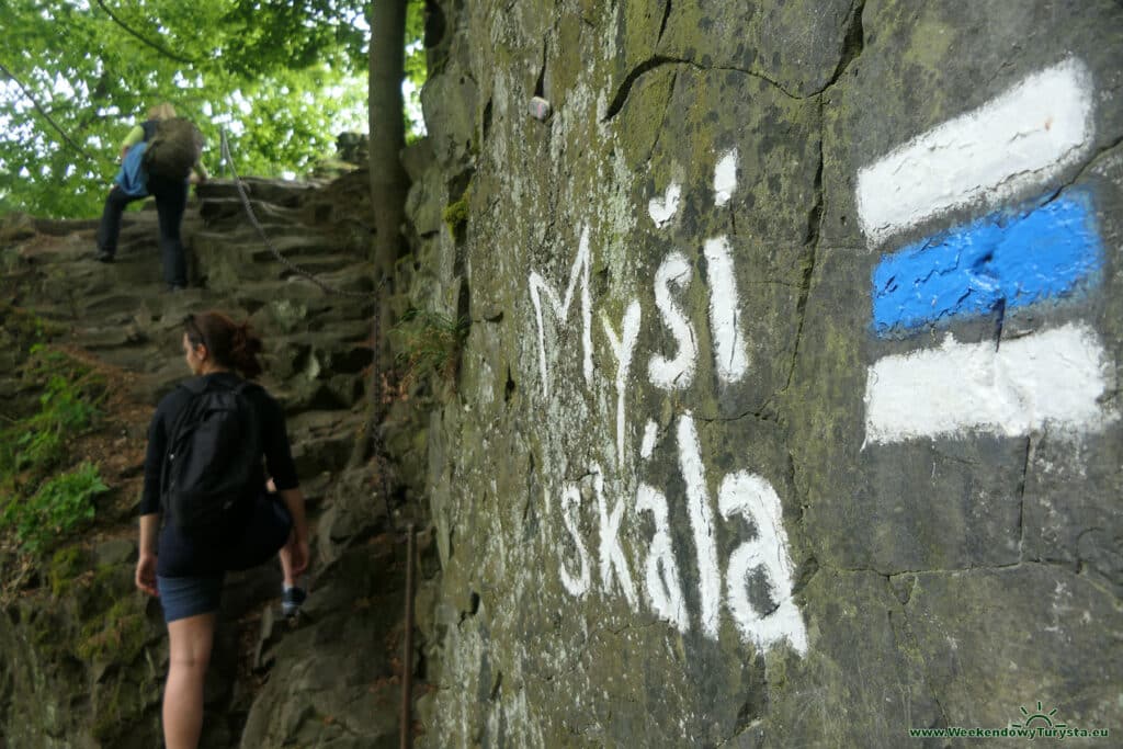 Ścieżka Kamienickiego - szlak niebieski - Mysia Skała