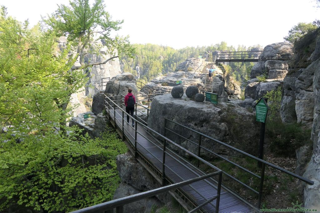 Most Bastei – Szwajcaria Saksońska - zamek Neurathen