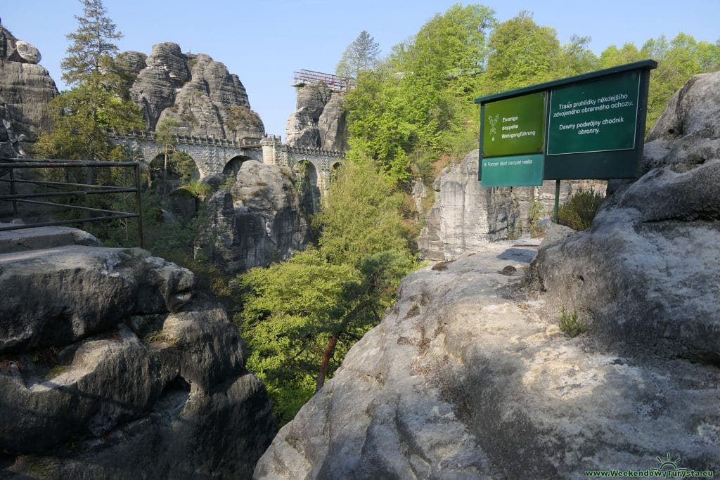 Most Bastei – Szwajcaria Saksońska - zamek Neurathen