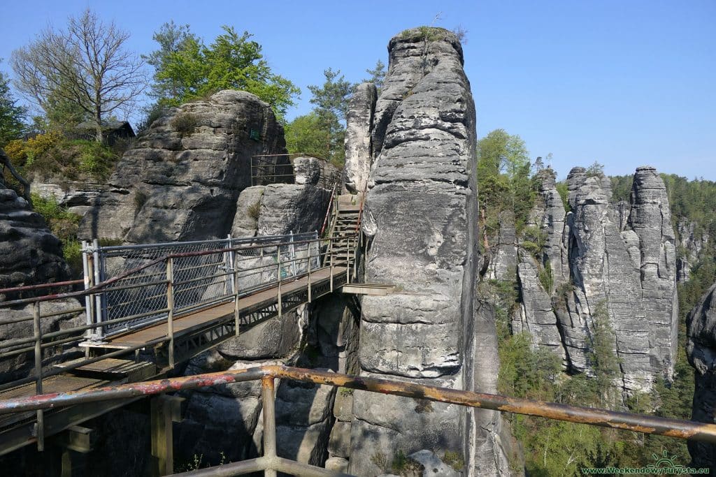 Most Bastei – Szwajcaria Saksońska - zamek Neurathen