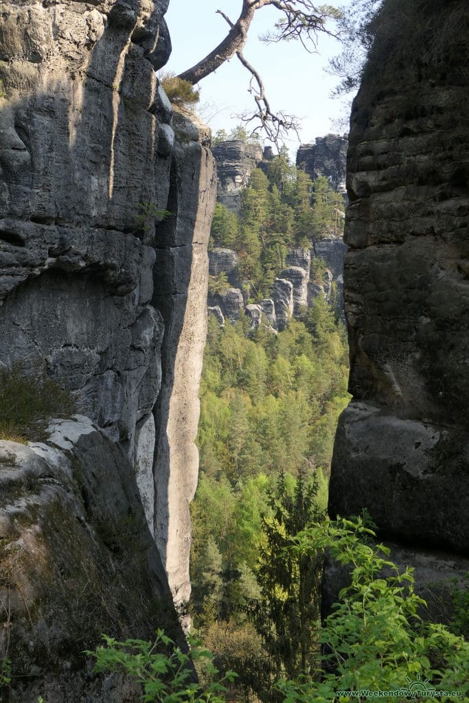 Most Bastei – Szwajcaria Saksońska - zamek Neurathen