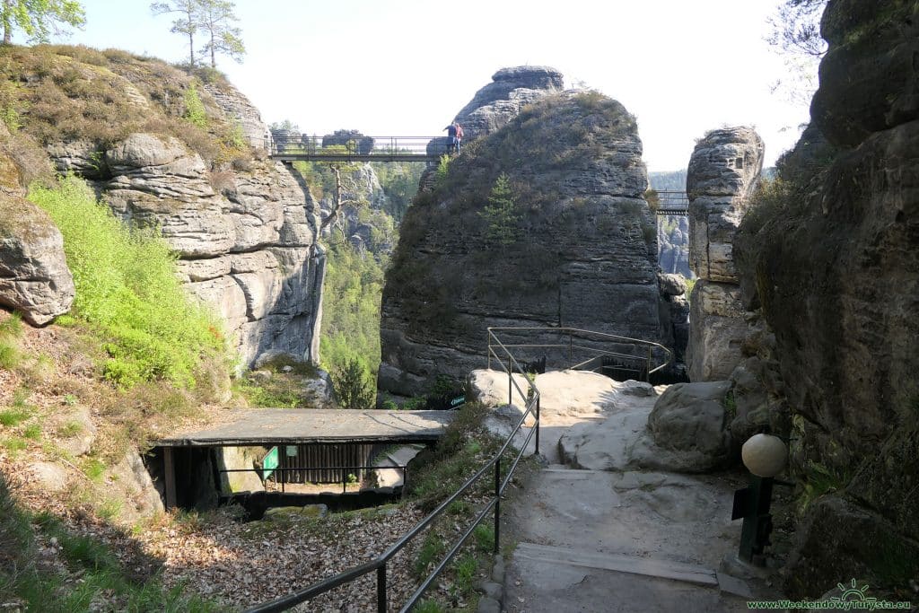 Most Bastei – Szwajcaria Saksońska - zamek Neurathen