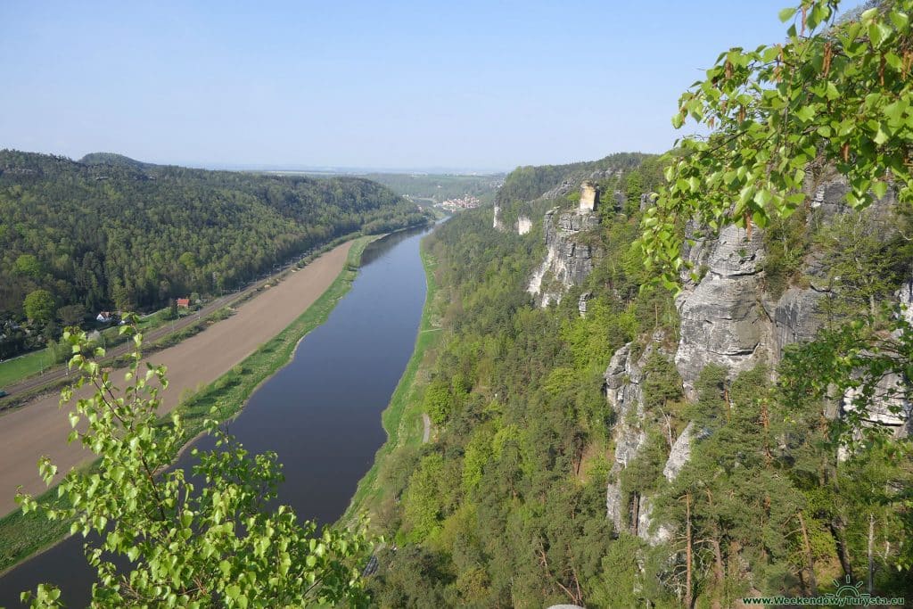 Szwajcaria Saksońska - widok na Łabę