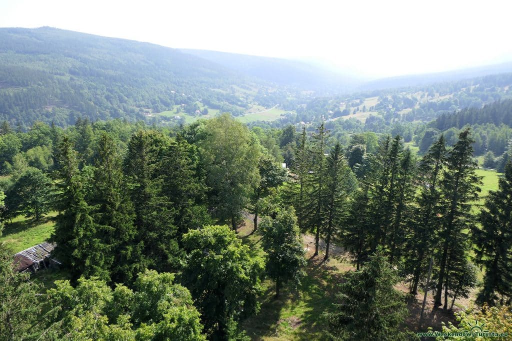 Wieża widokowa Sky Walk w Świeradowie Zdroju - widok