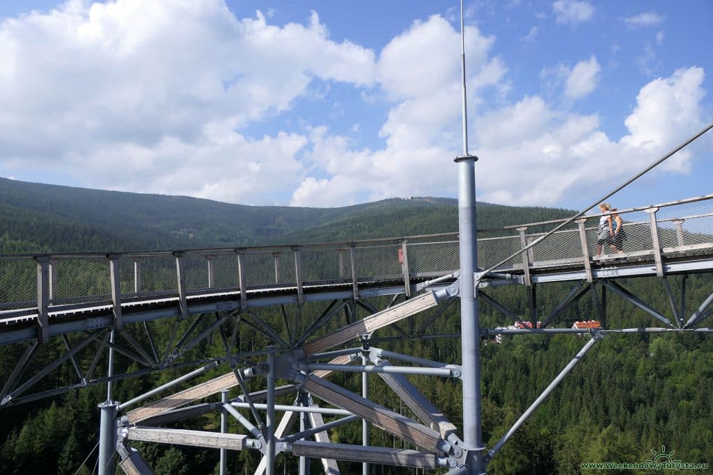 Wieża widokowa Sky Walk w Świeradowie Zdroju - szczyt