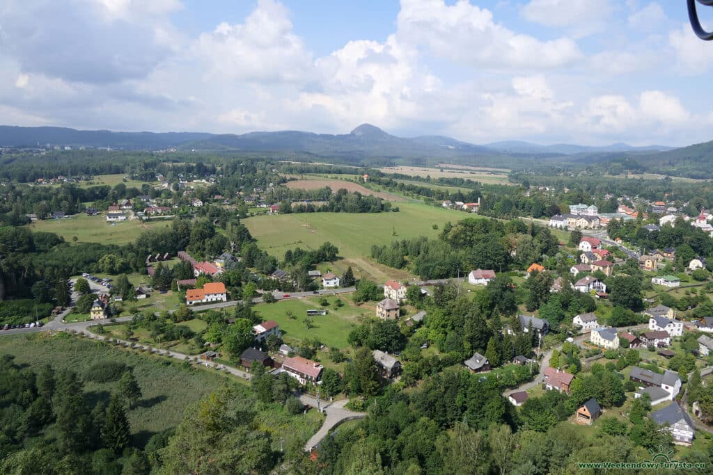 Widok z wieży widokowej Na Strazi