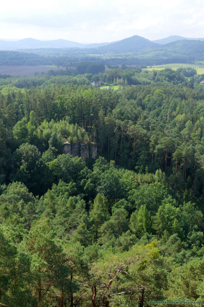 Sloupskie Skalne Miasto - wieża widokowa Na Strazi