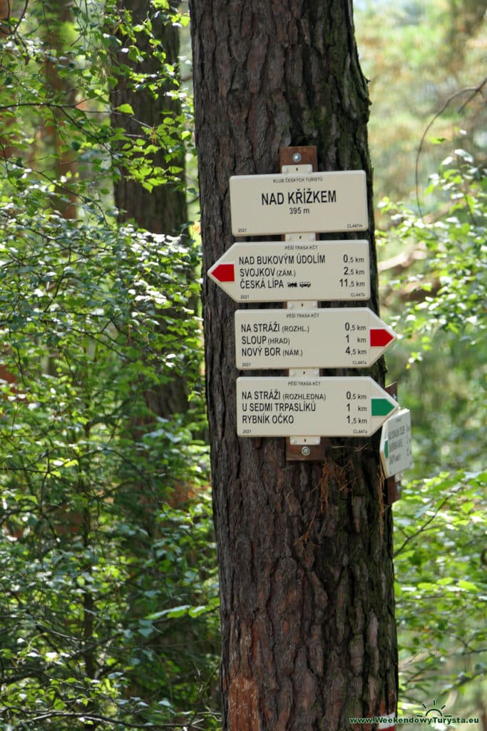 Sloupskie Skalne Miasto - leśne ścieżki i szlaki