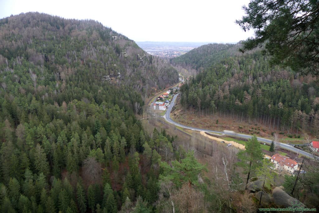 Widok na wjazd do Oybin od strony Zittau