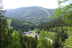 Klinovka - niebieski szlak do Szpindlerowego Młyna - panorama