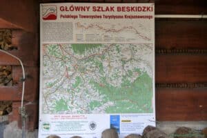 Mapa Głównego Szlaku Beskidzkiego