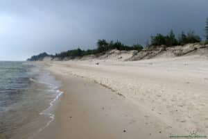 Plaża w Czołpinie - sierpień