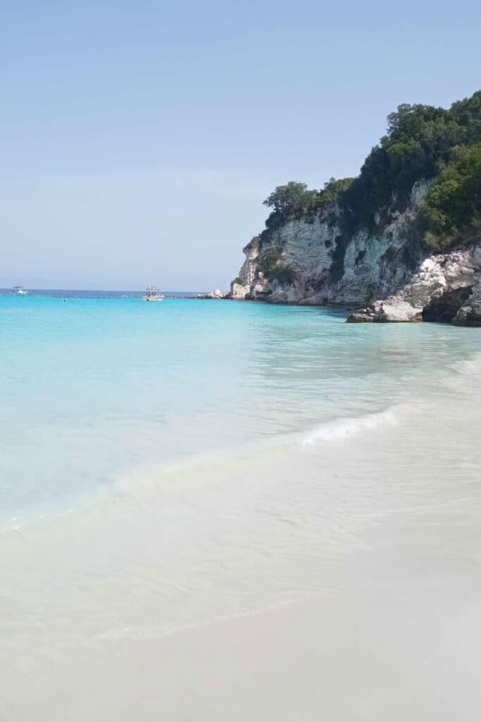 Plaża na Antipaxos