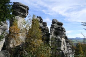 Skalne miasto Ostas w Czechach