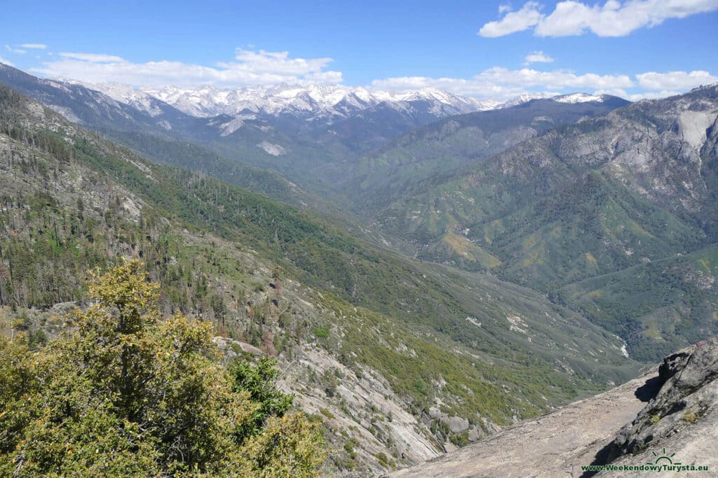 Widok z Moro Rock - Park Narodowy Sekwoi