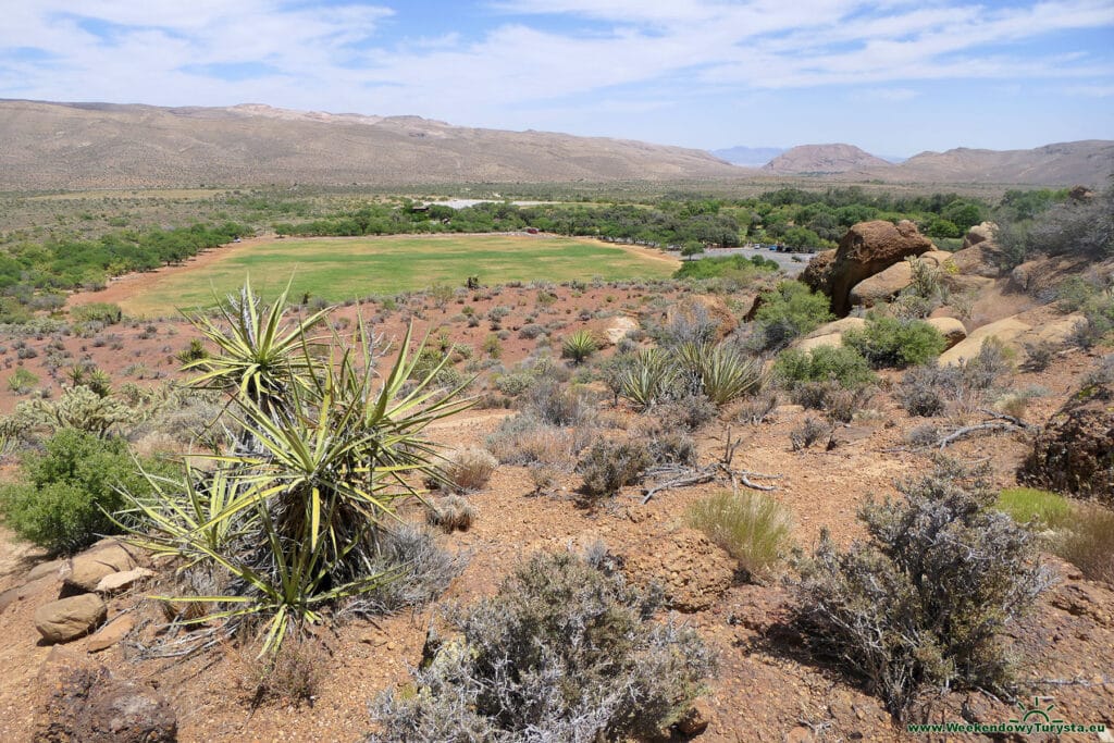 Spring Mountain Ranch - widok z Ovelook loop