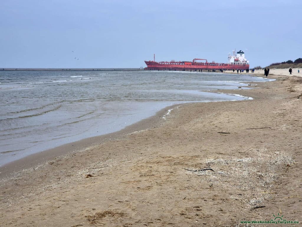 Świnoujście zimą - plaża